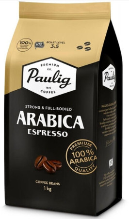 Кава зернова Paulig Espresso 100% арабіка 1 кілограм, фото 1