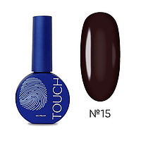 ГЕЛЬ ЛАК TOUCH GEL POLISH №15 БОРДОВИЙ 9 МЛ