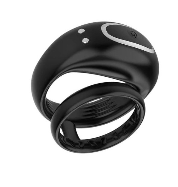 Ерекційне кільце DoubleSexyRing з вібрацією, акумулятором та пультом керування, фото 1