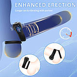 Ерекційне кільце DoubleSexyRing з вібрацією, акумулятором та пультом керування, фото 3