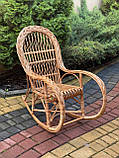 Дитяча крісло-гойдалка з лози. Арт:2075, фото 3