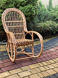 Дитяча крісло-гойдалка з лози. Арт:2075, фото 4