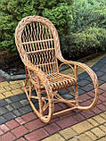 Дитяча крісло-гойдалка з лози. Арт:2075, фото 5