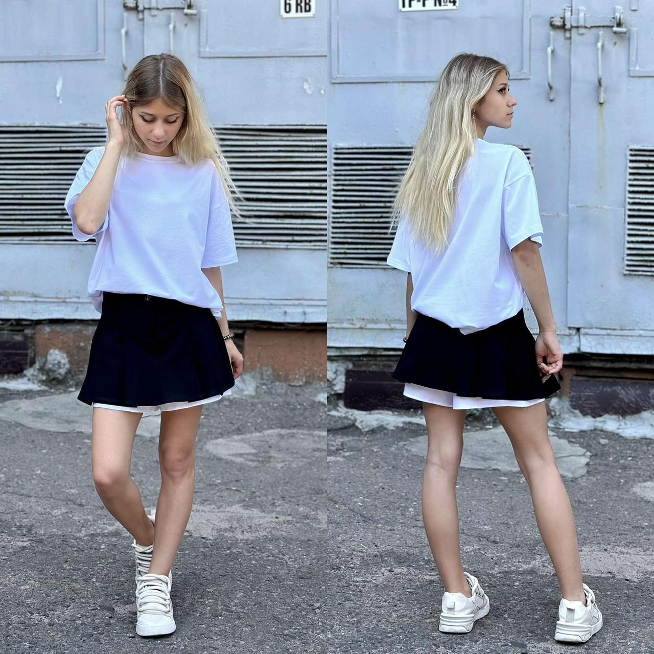 Американка з коротким рукавом р 34-42 біла