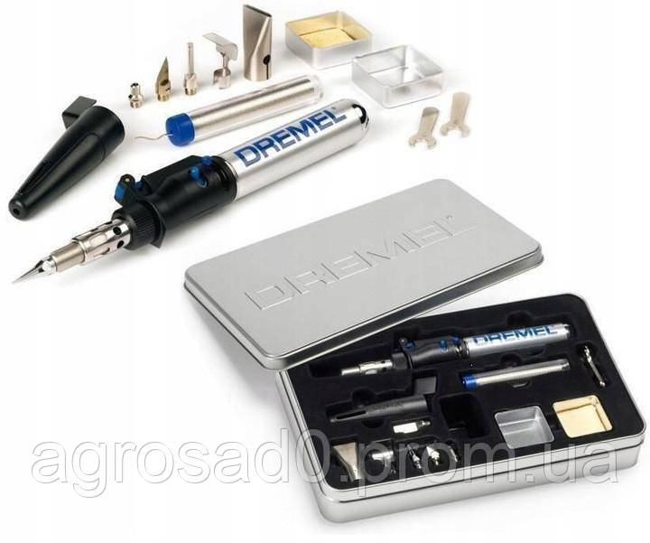 Газовый паяльник Dremel Versatip Hobby (газ бутан) 6 операций, паяльник ...