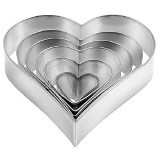 Комплект форм для випікання "Серце" 10 х 8,5 х 1,7 см PRACTIC 2640