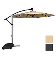 Зонт садовий 3м Bonro B-7012LP 8 спиць з підсвічуванням LED для дачі саду кафе R_2307