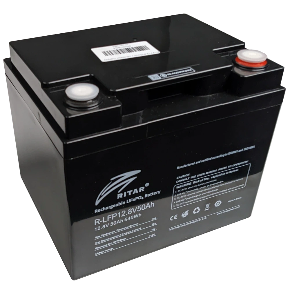 Акумуляторна батарея з bluetooth Ritar R-LFP12.8V50AH, фото 1