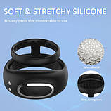 Ерекційне кільце DoubleSexyRing з вібрацією, акумулятором та керуванням зі смартфона, фото 4