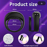 Ерекційне кільце DoubleSexyRing з вібрацією, акумулятором та керуванням зі смартфона, фото 8