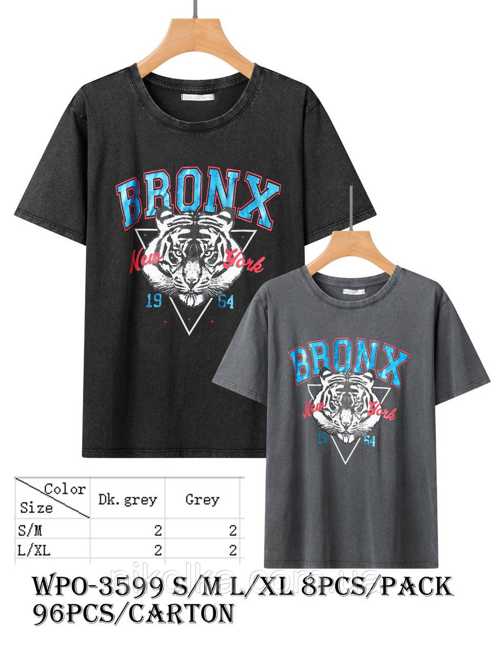 Женские футболки оптом, Glo-story, S-XL рр., арт. WPO-3599