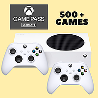 Microsoft Xbox Seires S 512 GB + Підписка Game Pass Ultimate 12 місяців (500+ ігор), Два геймпади