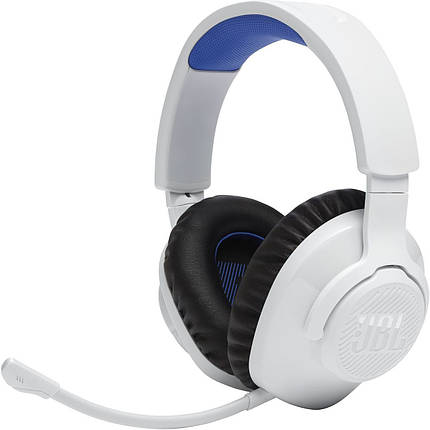 Bluetooth Stereo JBL QUANTUM 360P Console Wireless (JBLQ360PWLWHTBLU) White/Blue UA, фото 1