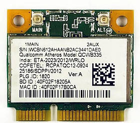 Модуль WI-FI + Bluetooth Atheros QCWB335 (150 Mbps, 2.4 GHz, Bluetooth 4.0)