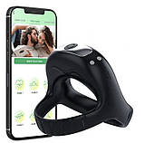 Ерекційне кільце TripleSexyRing з вібрацією, акумулятором та керуванням зі смартфона, фото 3