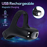 Ерекційне кільце TripleSexyRing з вібрацією, акумулятором та керуванням зі смартфона, фото 8