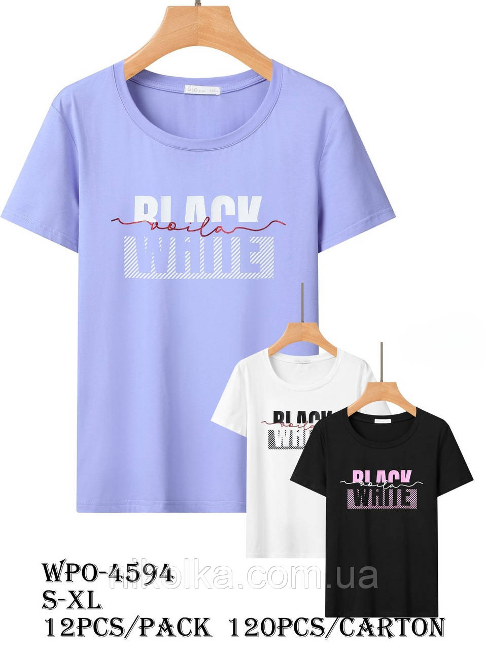Женские футболки оптом, Glo-story, S-XL рр., арт. WPO-4594