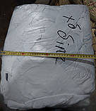 Ганчір'я обтиральне біле бавовняне: футболки, дитячі речі, сорочки (до10%) уп. поліетилен 10кг для роботи з розчинником та фарбами, фото 2