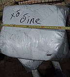 Ганчір'я обтиральне біле бавовняне: футболки, дитячі речі, сорочки (до10%) уп. поліетилен 10кг для роботи з розчинником та фарбами, фото 4