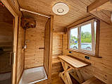 Дерев'яна мобільна Баня-Квадро квадро 4 метри "LNK", фото 8