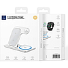 Бездротовий зарядний пристрій 3 в 1 WiWU Wi-W020 Foldable Magnetic Station Wireless Charger 3in1 15 W, фото 9