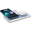 Бездротовий зарядний пристрій 3 в 1 WiWU Wi-W020 Foldable Magnetic Station Wireless Charger 3in1 15 W, фото 6