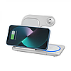 Бездротовий зарядний пристрій 3 в 1 WiWU Wi-W020 Foldable Magnetic Station Wireless Charger 3in1 15 W, фото 4