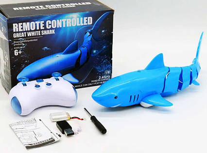 Інтерактивна іграшка Акула на радіокеруванні Shark з пультом, фото 1