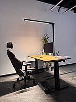 Абсолютно стійка рама Suspa ELS-3 MEMORY для офісного столу класу люкс для роботи сидячи-стоячи з пам'яттю Чорного кольору