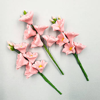 Набір цукрових прикрас Slado Гілочка дзвіночків рожевих — 3 шт