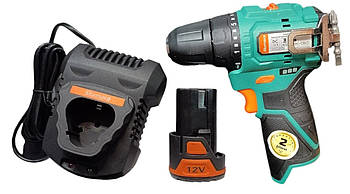 Sturmax CDM3212CLB Акумуляторний безщітковий шуруповерт 12В + 1 акумулятор 2.0Аг та зарядний пристрій.