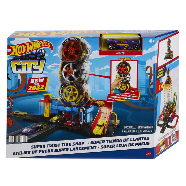 Ігровий набір Hot Wheels City Карколомні трюки в шиномонтажі (HDP02)
