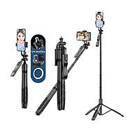 Штатив трипод для телефона та камери з різьбою 1/4 дюйми Proove MegaStick Selfie Stick Tripod 1530mm (чорний), фото 3