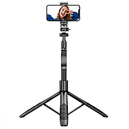 Штатив трипод для телефона та камери з різьбою 1/4 дюйми Proove MegaStick Selfie Stick Tripod 1530mm (чорний), фото 2