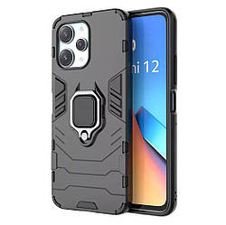 Чохол бампер Primolux Ring Armor для Xiaomi Redmi 12 / Redmi Note 12R / Poco M6 Pro 5G - Black