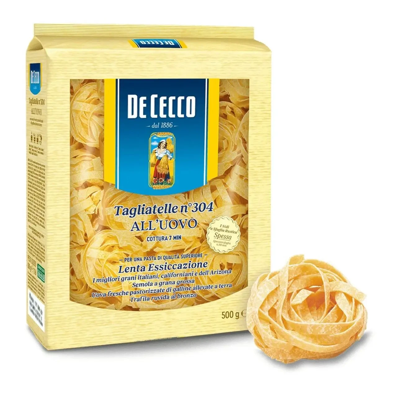 Макарони гнізда тальятеле 😍 De Cecco Tagliatelle 500г. Італія, фото 1