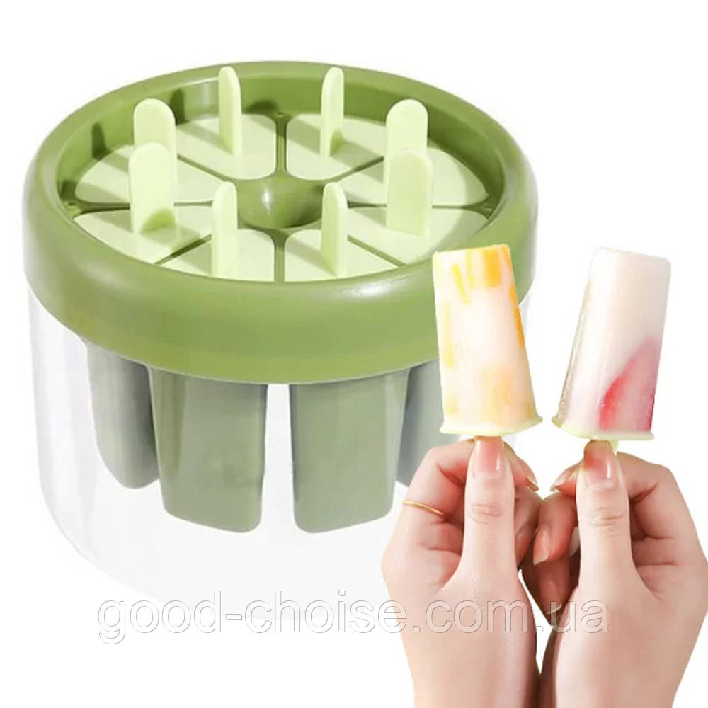 Форма для морозива на 8 порцій, ICE CREAM MOLD / Форма для приготування морозива / Форма для ескімо, фото 1