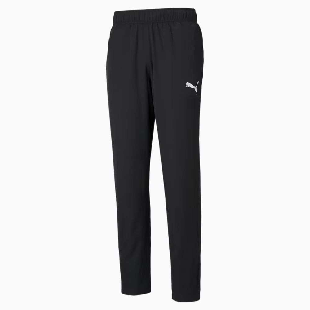 Штани спортивні Puma Active Woven Pants 586732 01 (чорні, чоловічі, поліестер, без манжета, бренд пума)