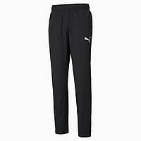 Штани спортивні Puma Active Woven Pants 586732 01 (чорні, чоловічі, поліестер, без манжета, бренд пума)