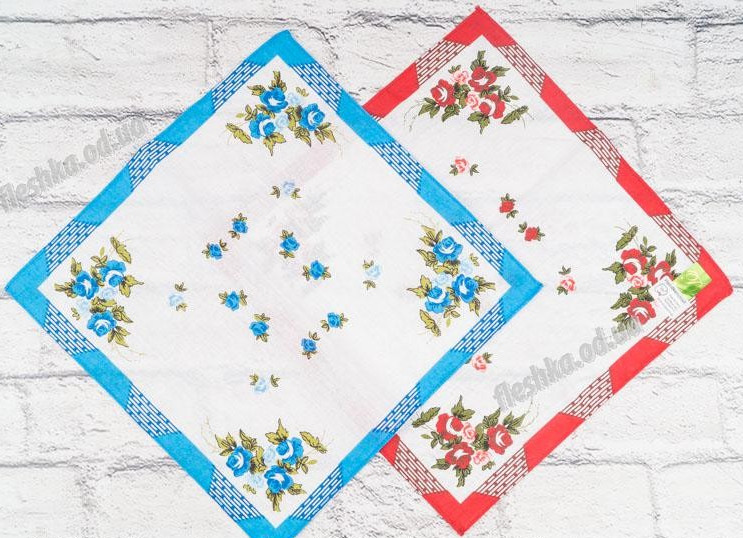 Носові хустки бавовна розмір 30 на 30 см (від 10 шт.)