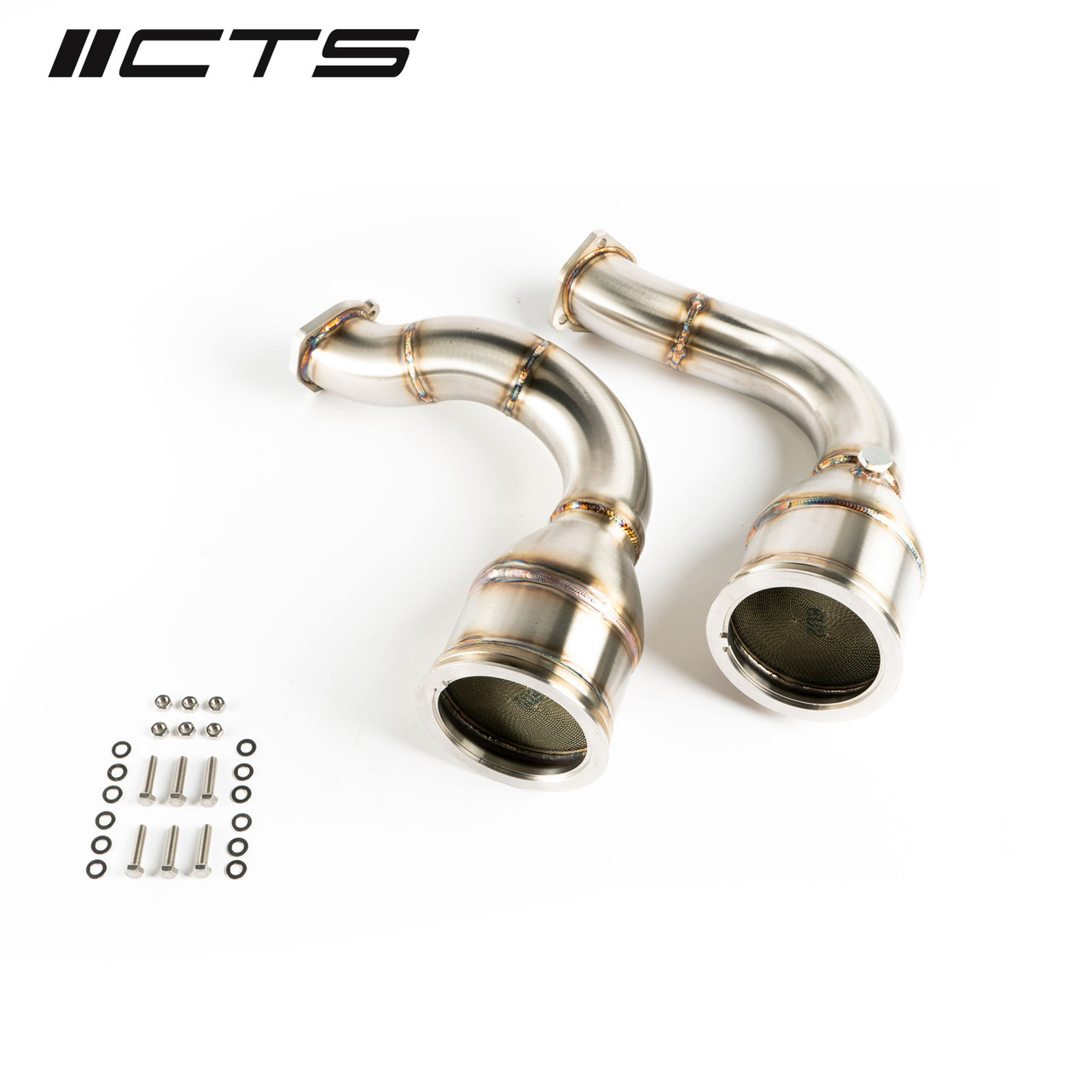 Даунпайпи зі спортивними каталізаторами CTS TURBO AUDI SQ7/SQ8/RSQ8/URUS/CAYENNE TURBO 4.0T V8