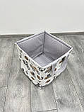 Квадратний Кошик для іграшок Ретро-машинки, ширина 30*30см, висота 33см, фото 3