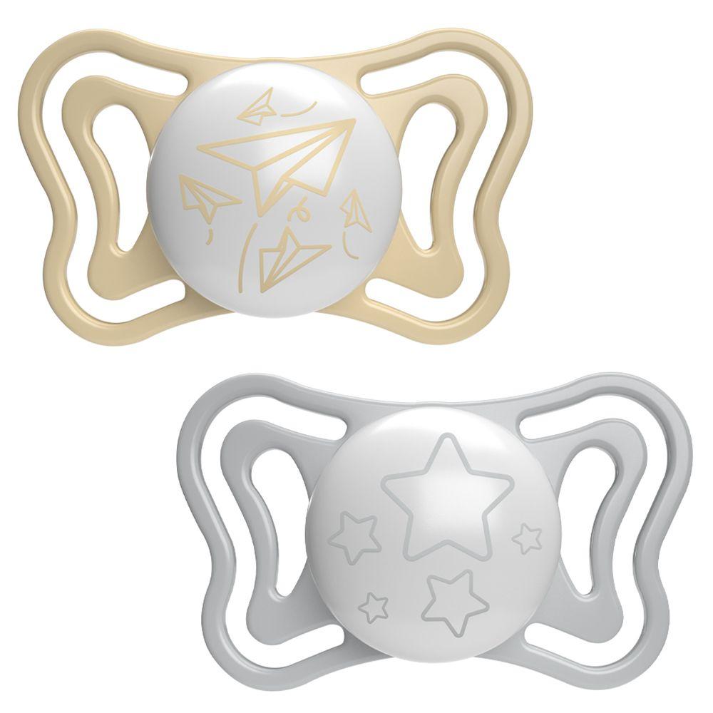 Пустушка Physio Light силікон 6-16 міс (2 шт) люмінесцентна 71038 Chicco, фото 1