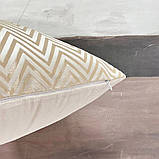 Наволочка декоративна на подушку Стильний чохол на подушку Сучасна дизайнерська наволочка 45*45 Сірий, фото 5