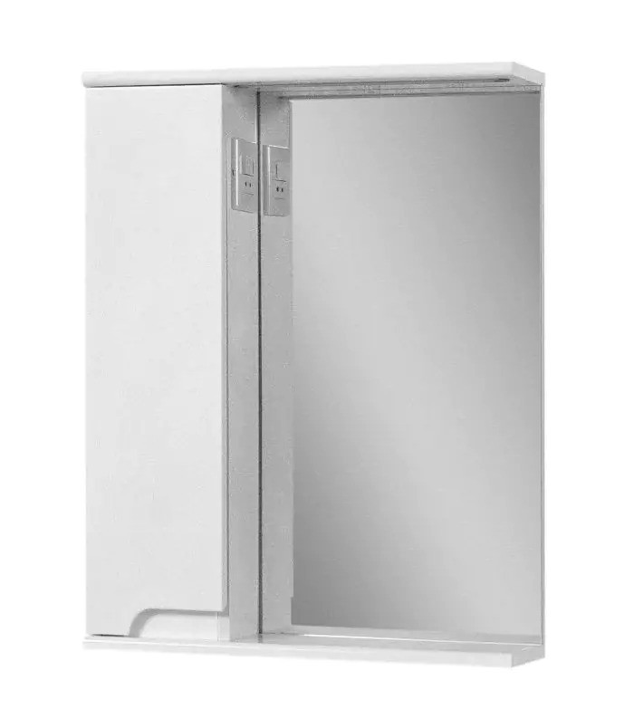 Дзеркальна шафа для ванної кімнати Simple 50 см