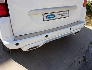 Накладка на задній бампер Omsa Line (нерж.) для Citroen Berlingo 2008-2018 рр