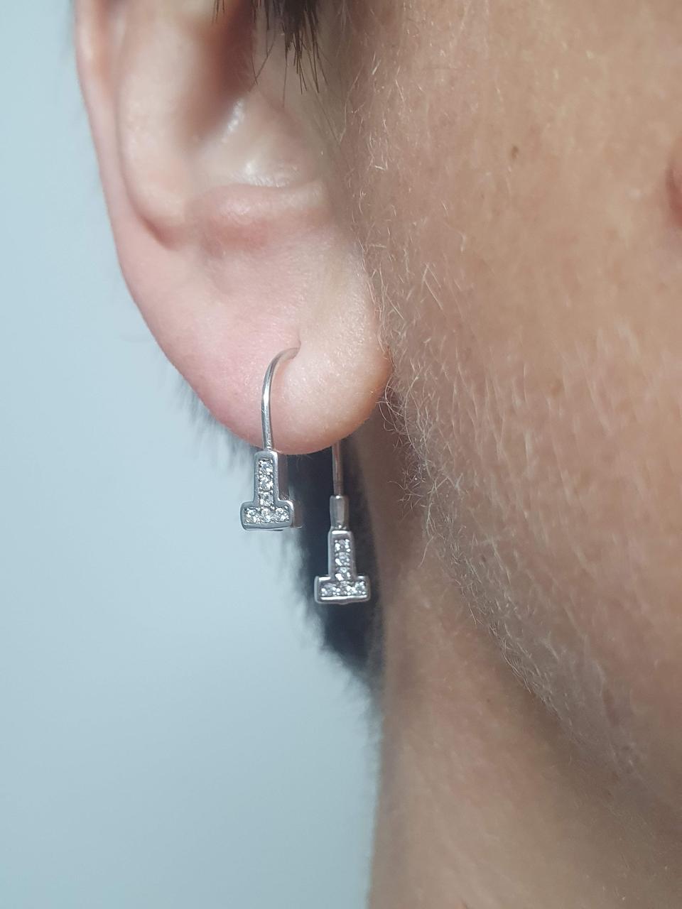 Срібні сережки 64907