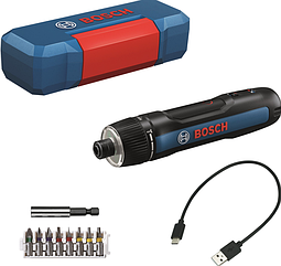 Акумуляторна електровикрутка Bosch Professional GO 3 в кейсі + набір насадок