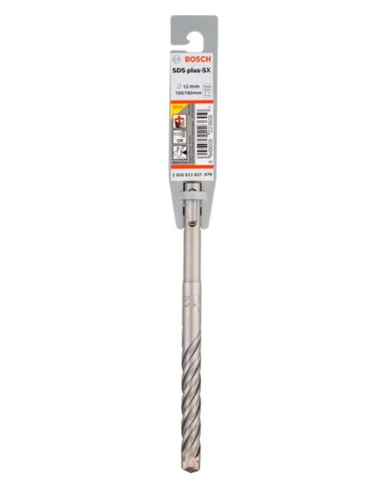 Бур Bosch SDS-plus-5X, 12x100x160мм (2608833807)