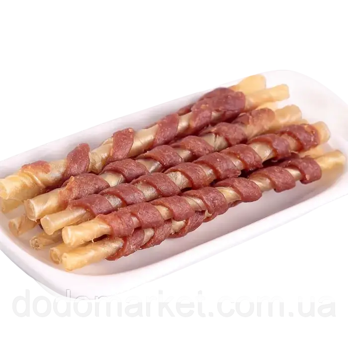 Ласощі для собак яловичина на паличці, 500 гр. AlfPet, фото 1